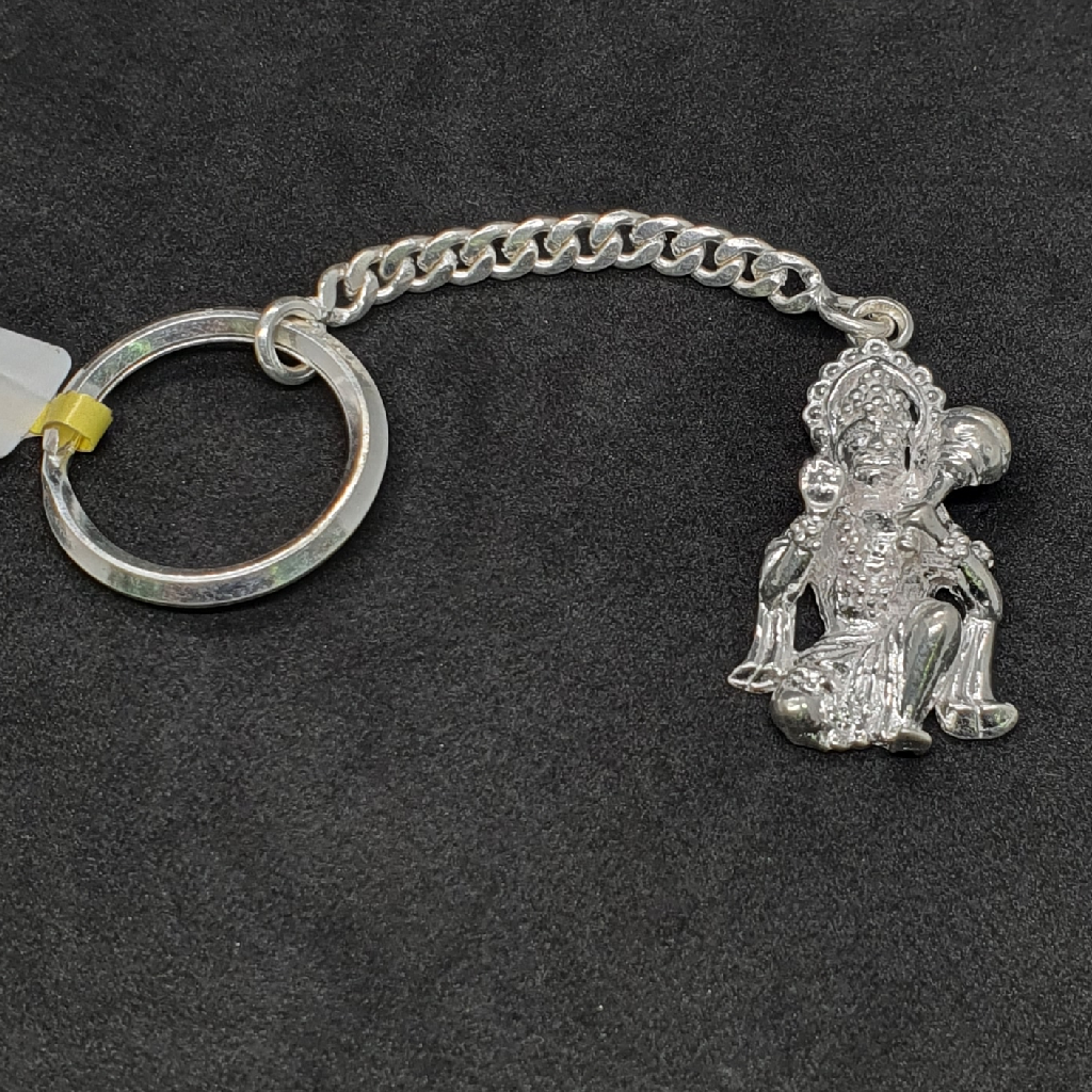 Silver Bajrangbali Keychain