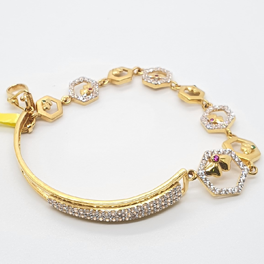 91.6 Gold Fancy Ladies Bracelet