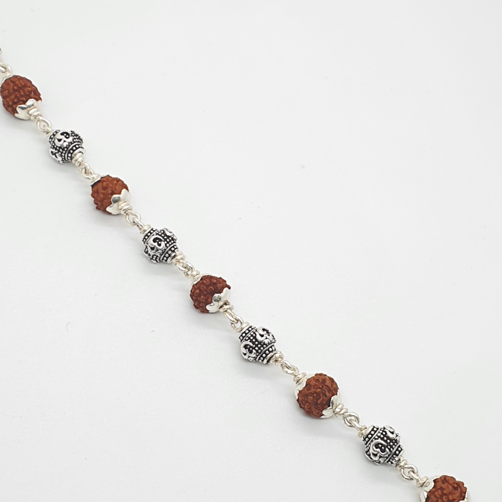 Silver Antique Design Gents Bracelet - Image 2
