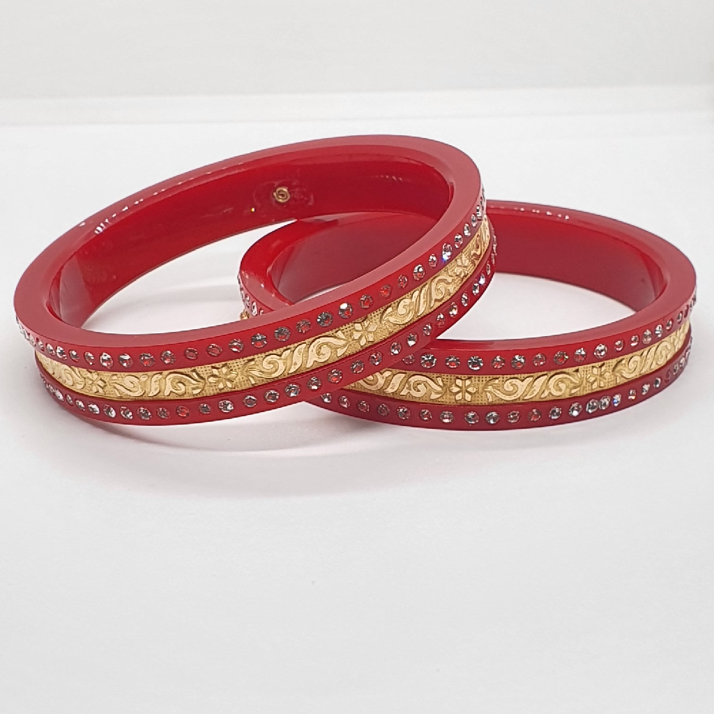 Gold 22.k Kashmira Design Chudi - Image 2