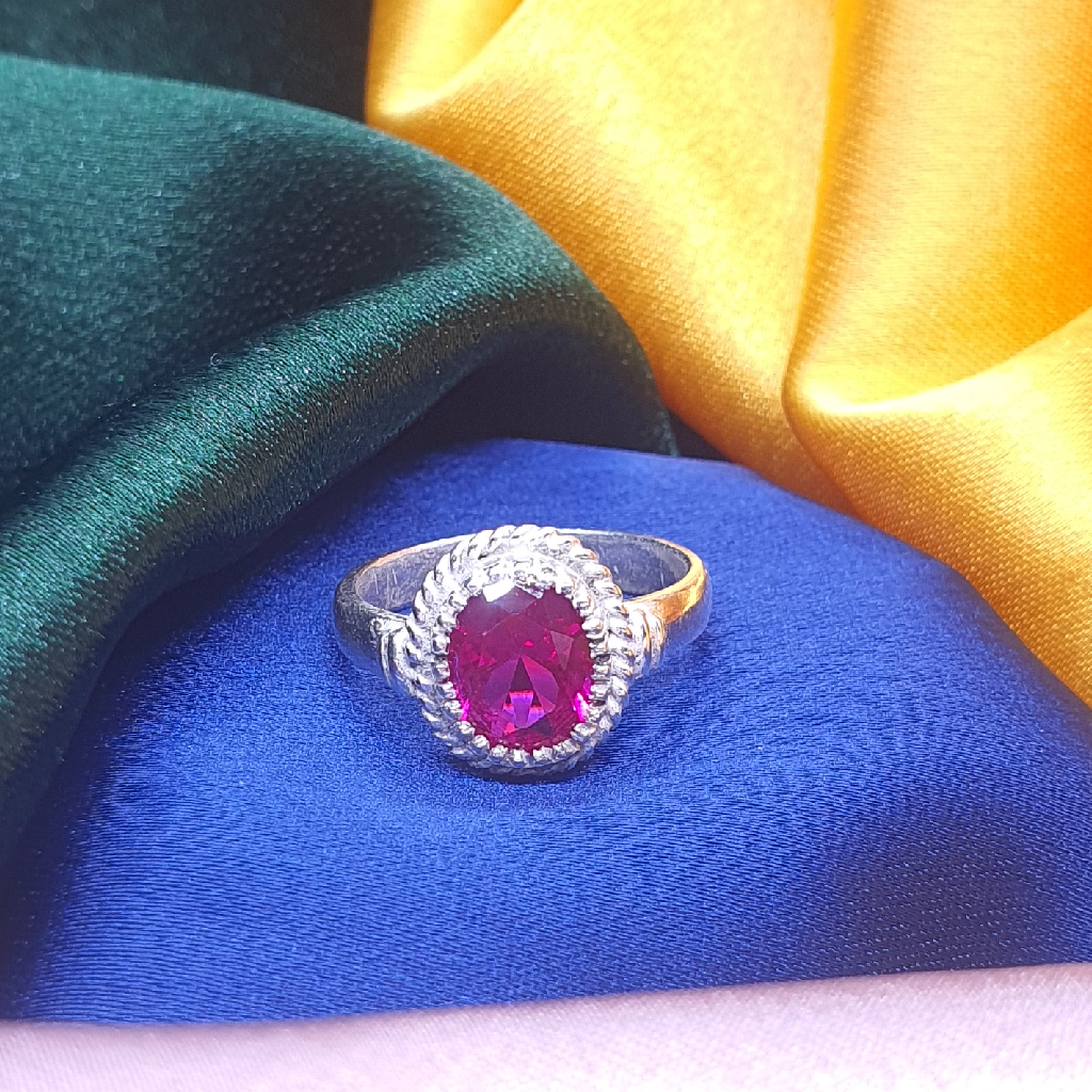 Silver Fancy Ladies Stone Ring