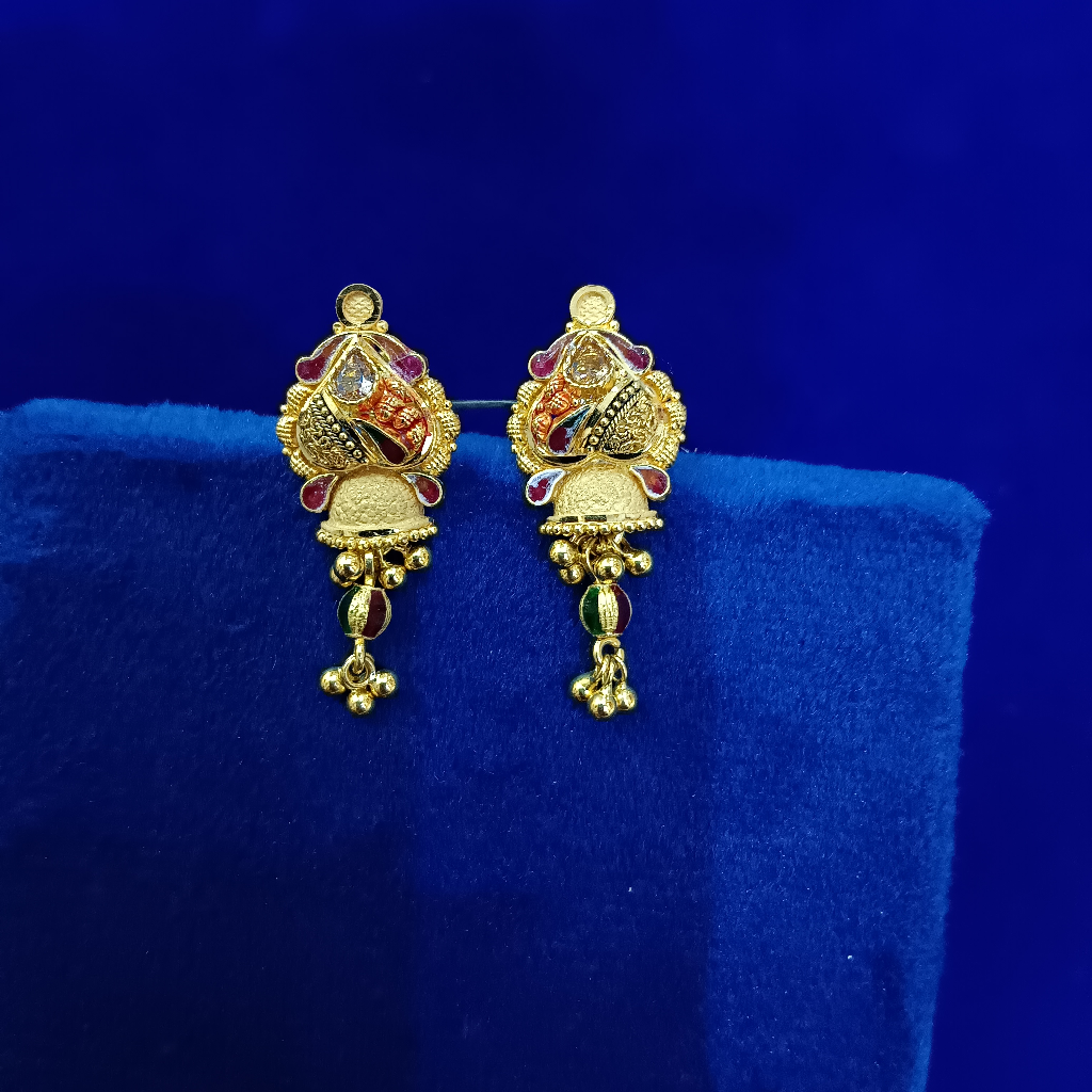 22k Fancy Kalkati Earrings