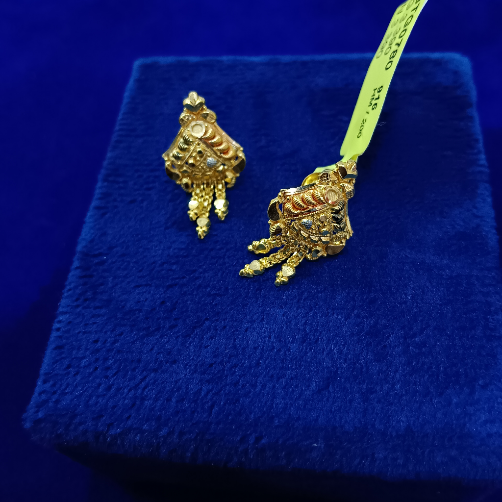 22k Fancy Kalkati Earrings