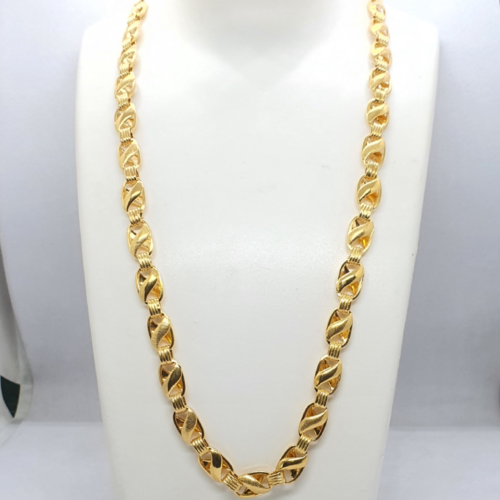 Gold 22.k Singapore Design Gents Chain