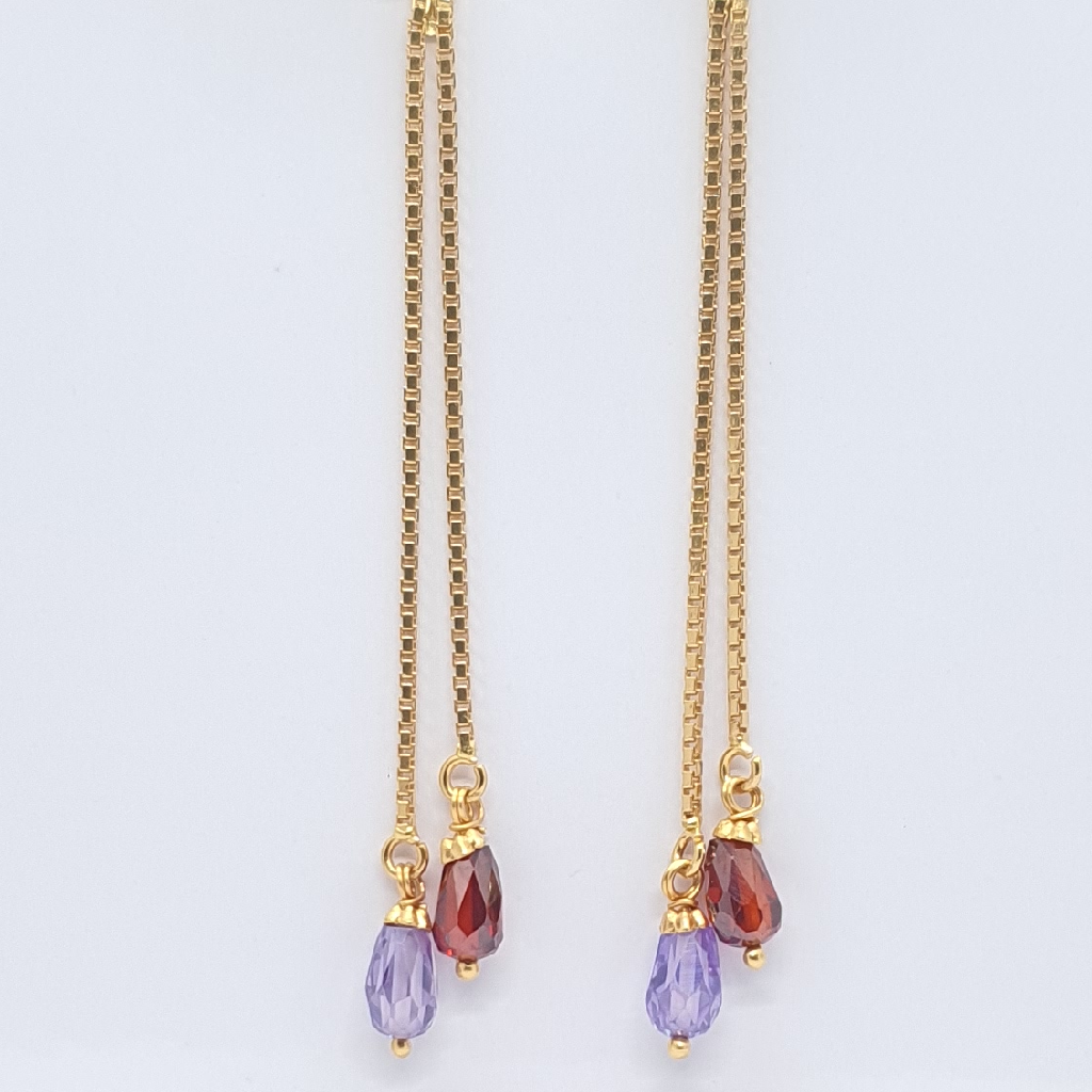 Gold 22.k Diamond Latkan Ser