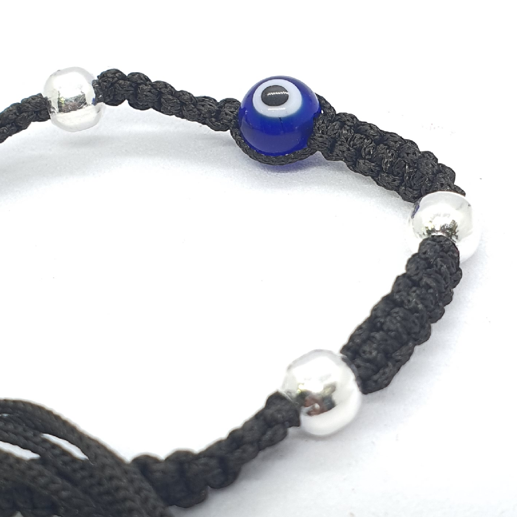 Silver 92.5 Evil Eye Anklet - Image 2