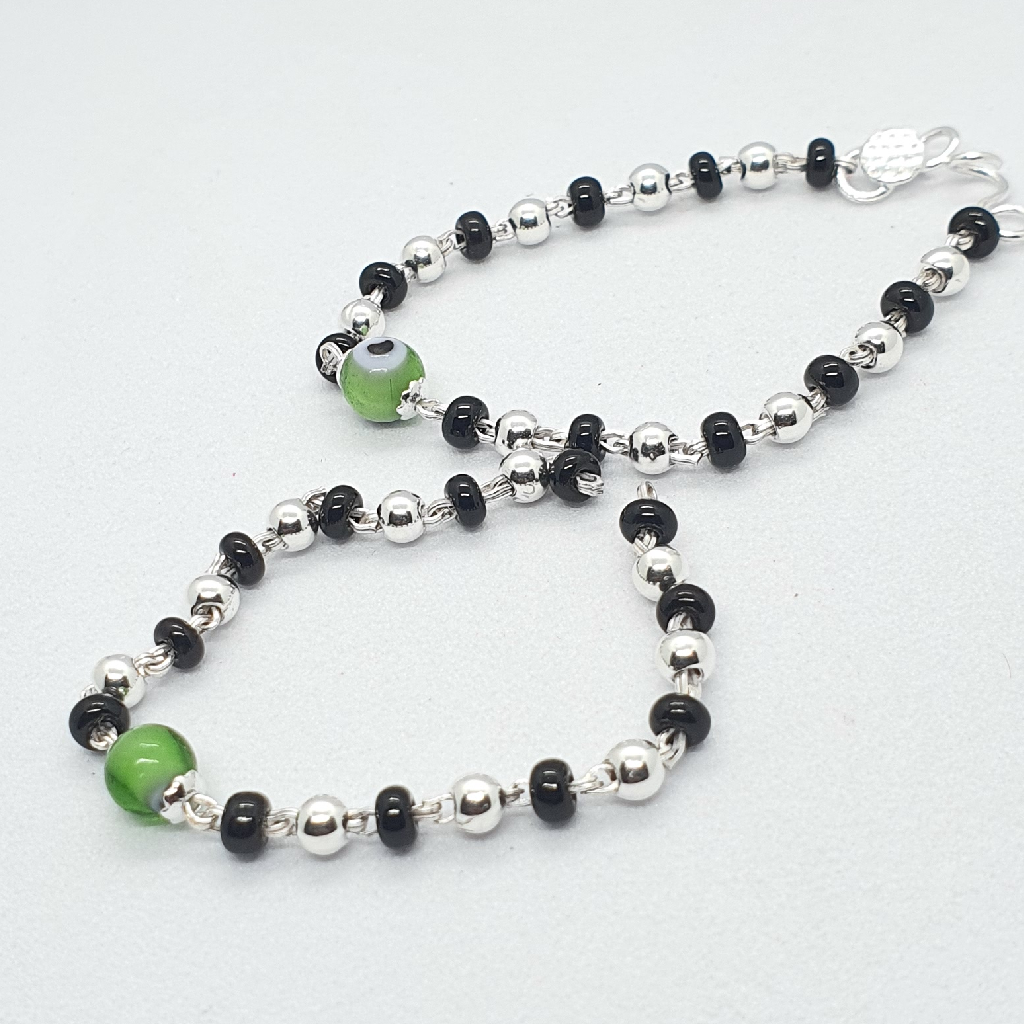 Silver evil eye fancy najariya