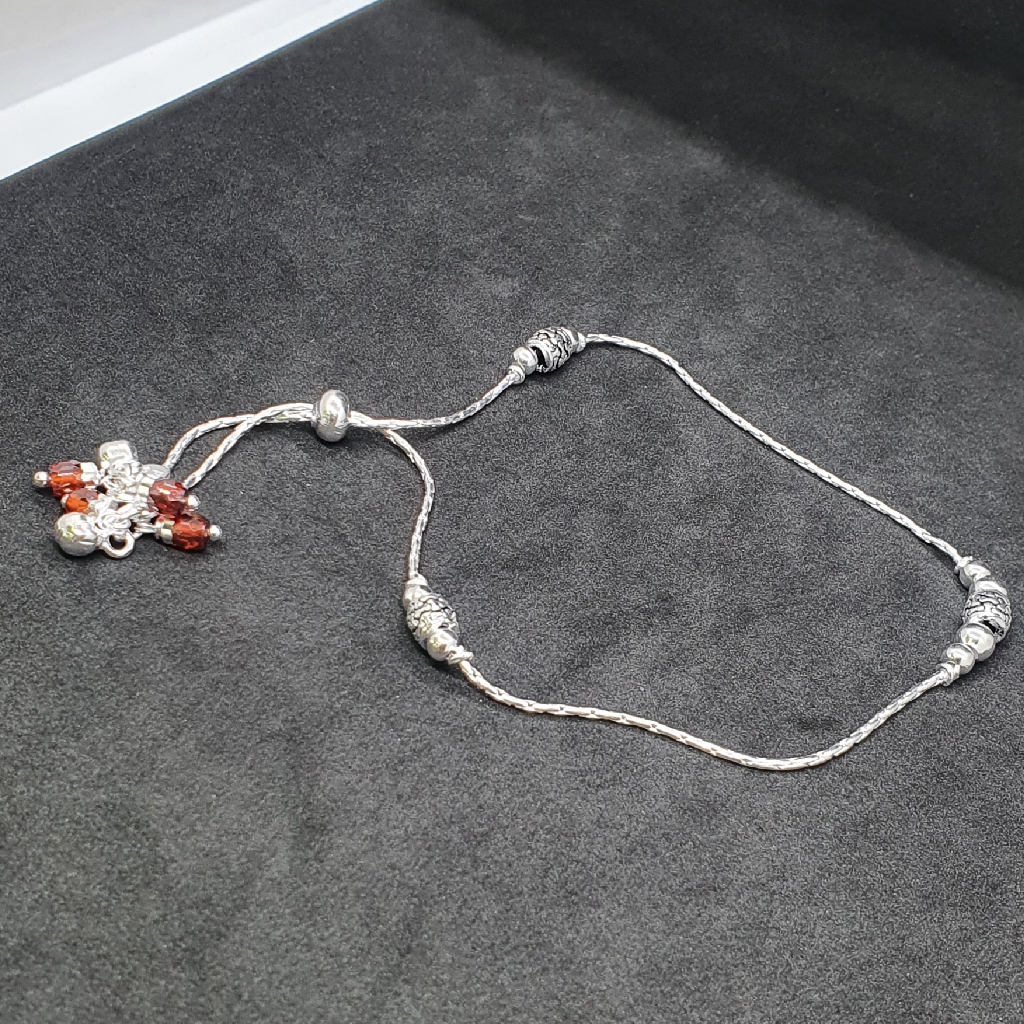 Silver Fancy Anklets