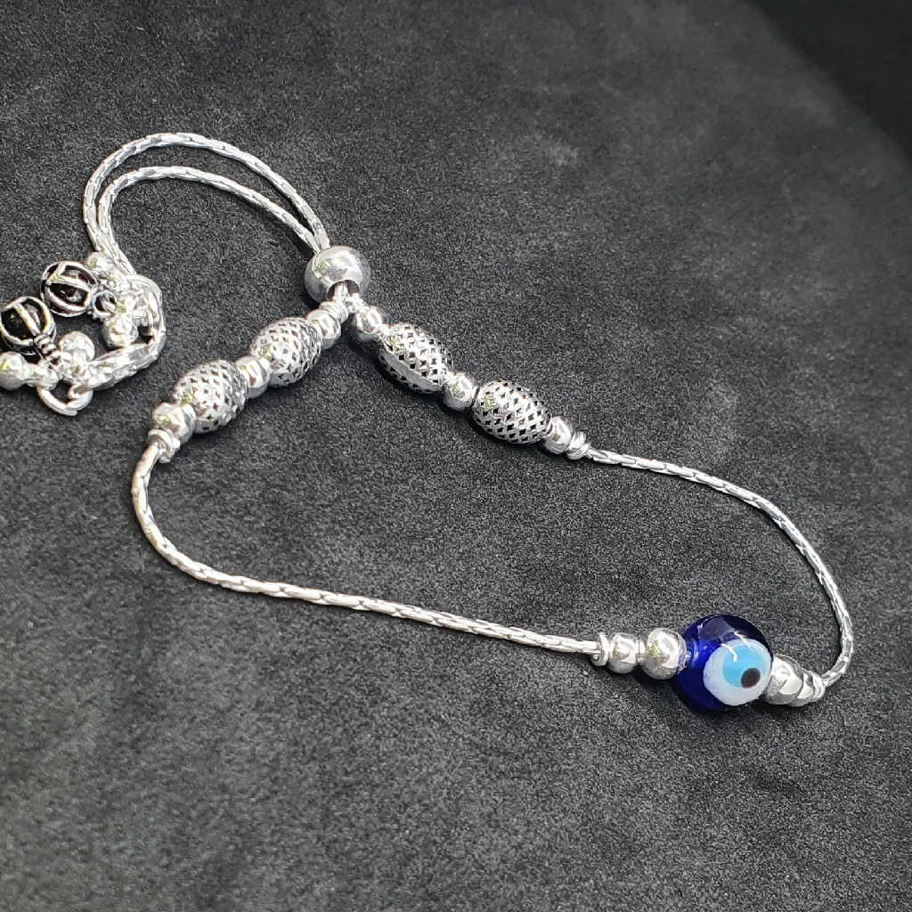 Silver Evil Eye Fancy Ladies Anklets