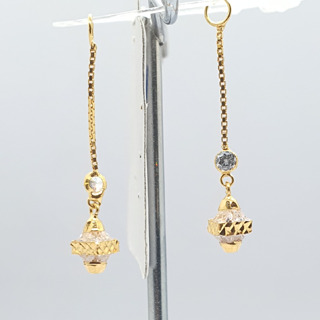 Gold 18.k White Diamond Latkan Ser