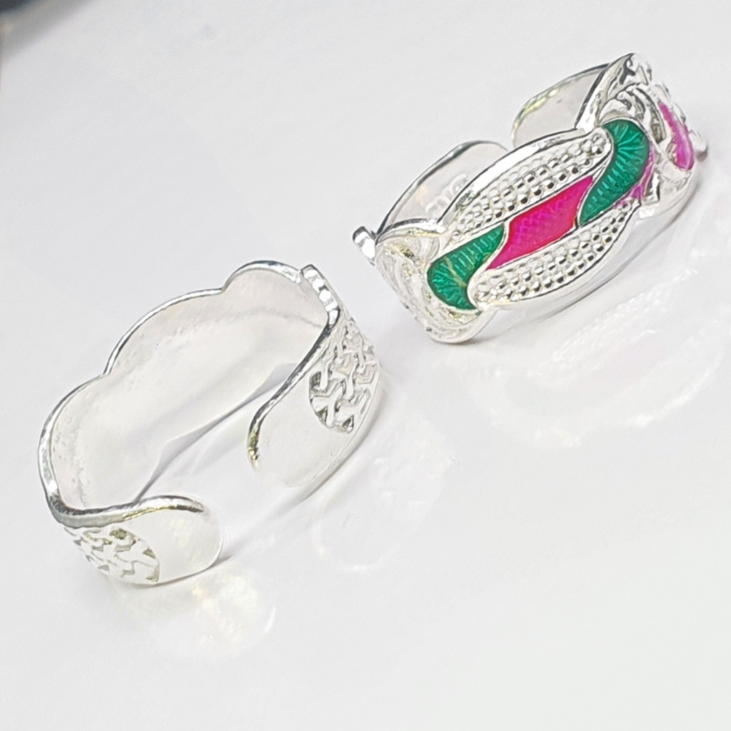 Silver Fancy Toe Rings - Image 2