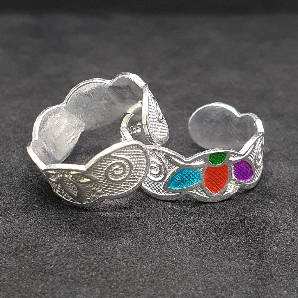 Silver Fancy Ladies Toe Rings