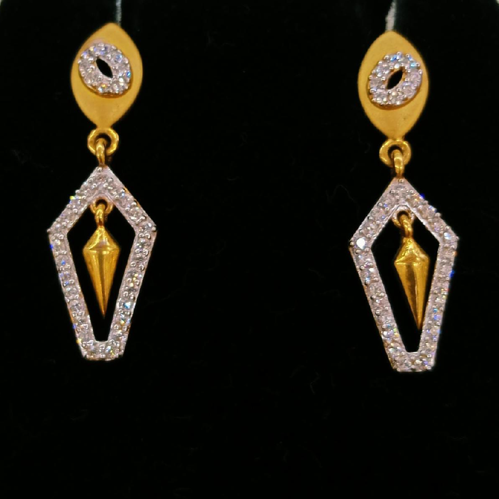 Gold 22k Fancy Design Earrings