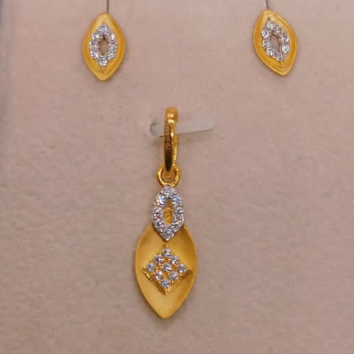 Gold 22k Fency Design Pendant Set
