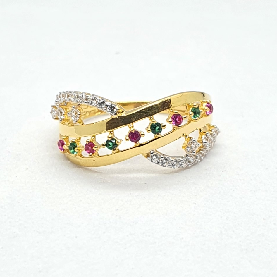 Gold 22.k Ladies Fancy Diamond Rings
