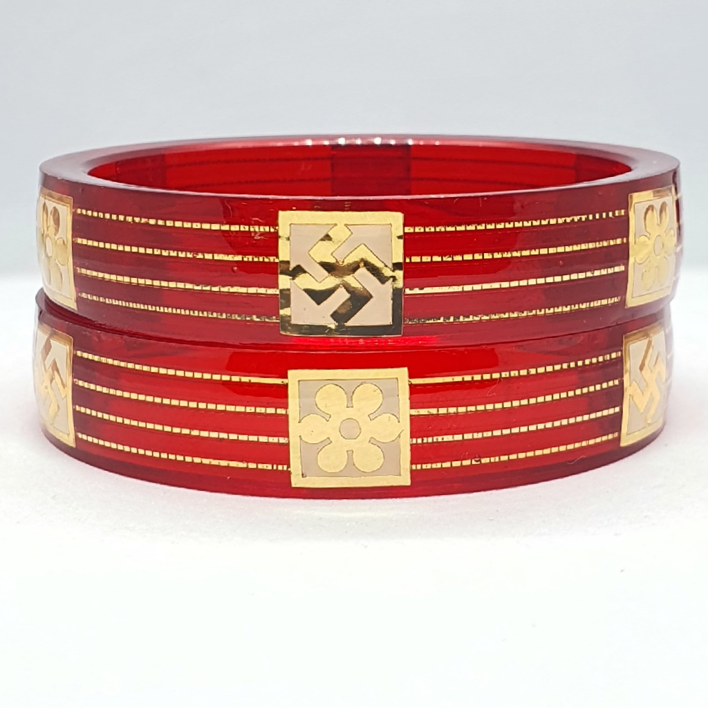 Gold Red Fancy Ladies Chudi