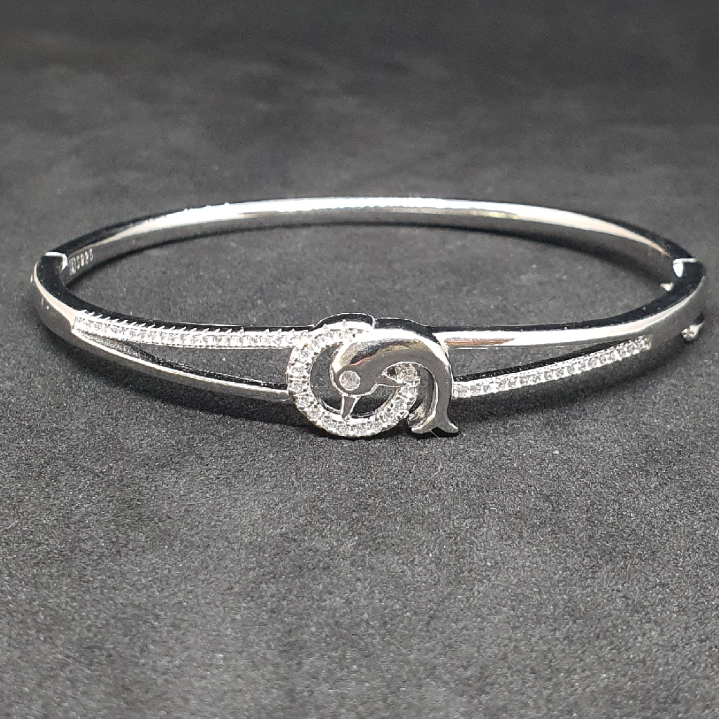 Silver 92.5 Dolphin Design Ladies Bracelet