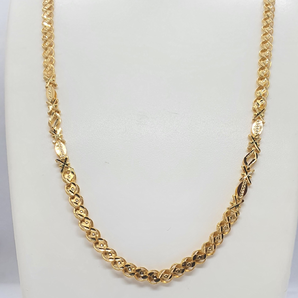 Gold 22.k Hand Work Ladies Check - Image 2