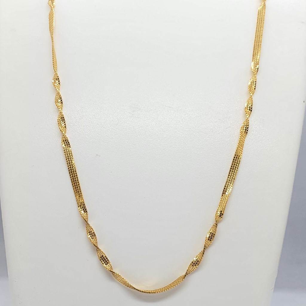Gold 91.6 Ladies Chain - Image 2