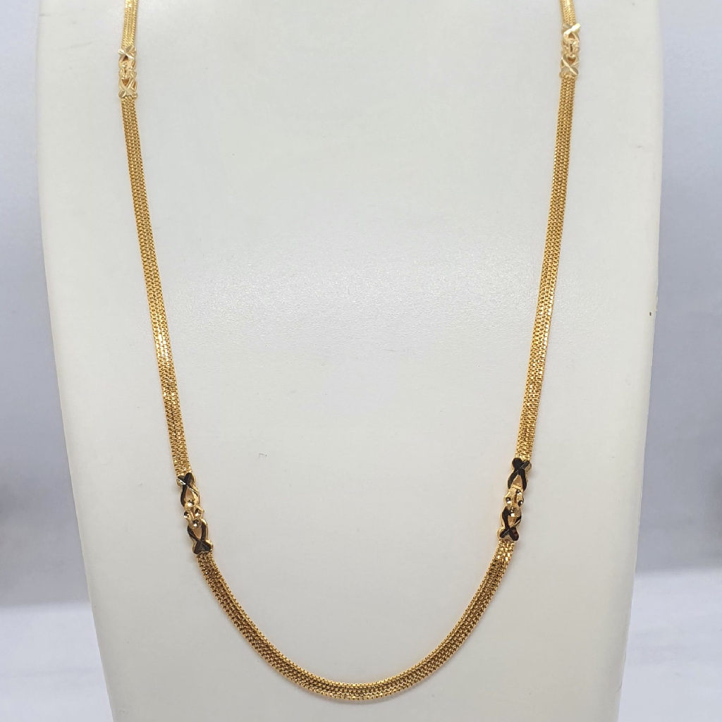 Gold 22.k highway piece ladies chain