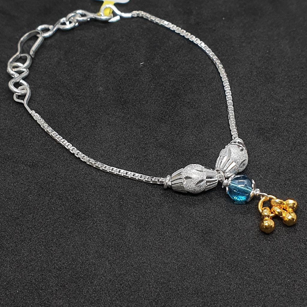 Silver simple shrimant rakhadi