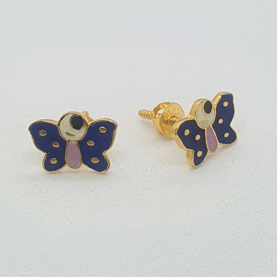 Gold Butterfly Earrings