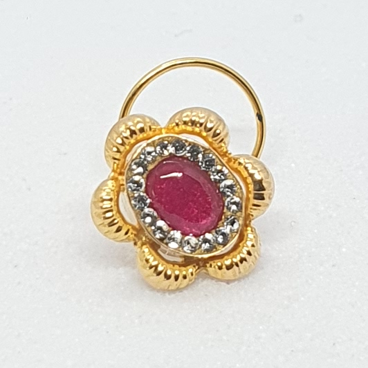 Gold Rate Stone Nose Pin