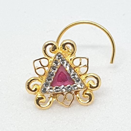 Gold Fancy Nose Pin