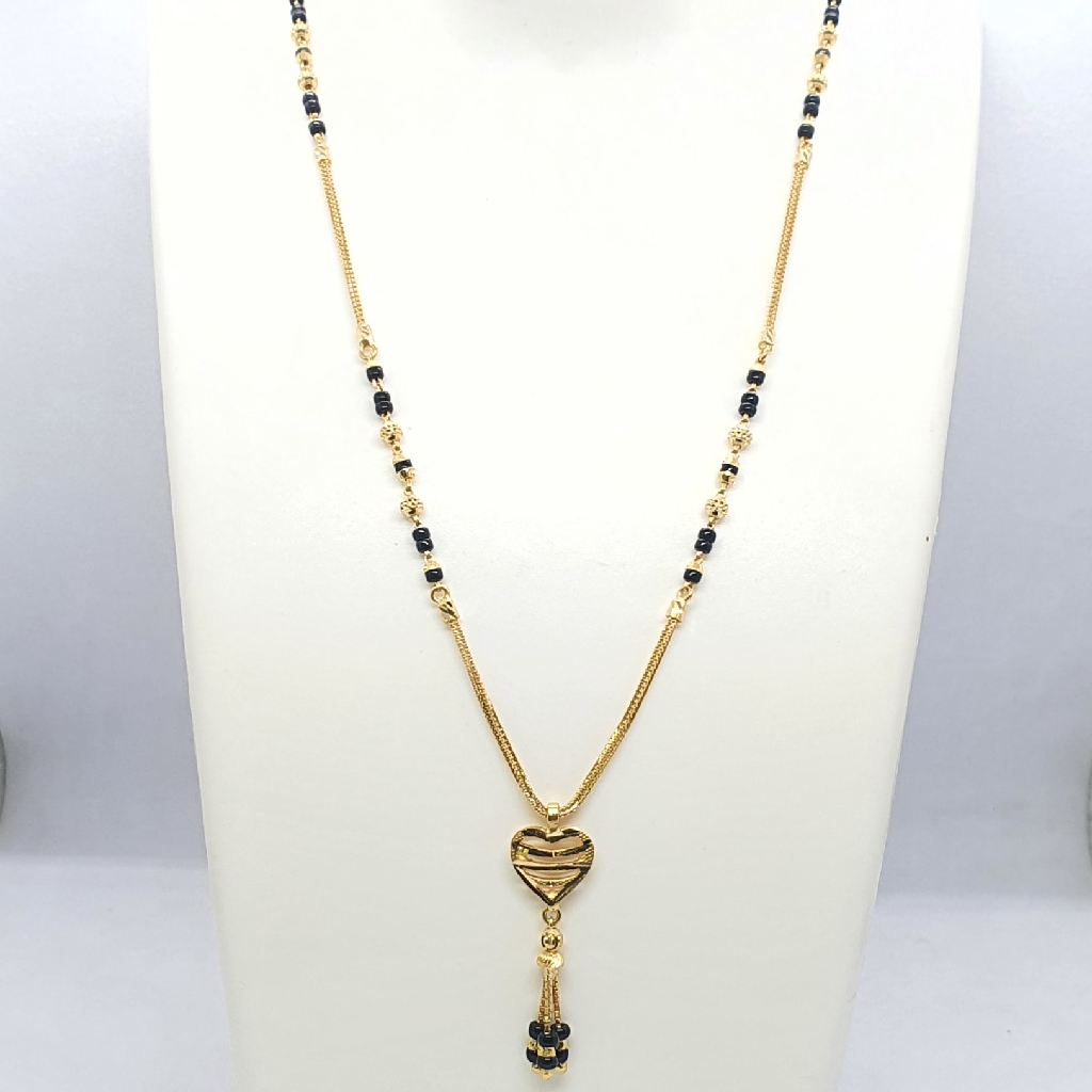 Gold 91.6 Heart Shape Mangalsutra