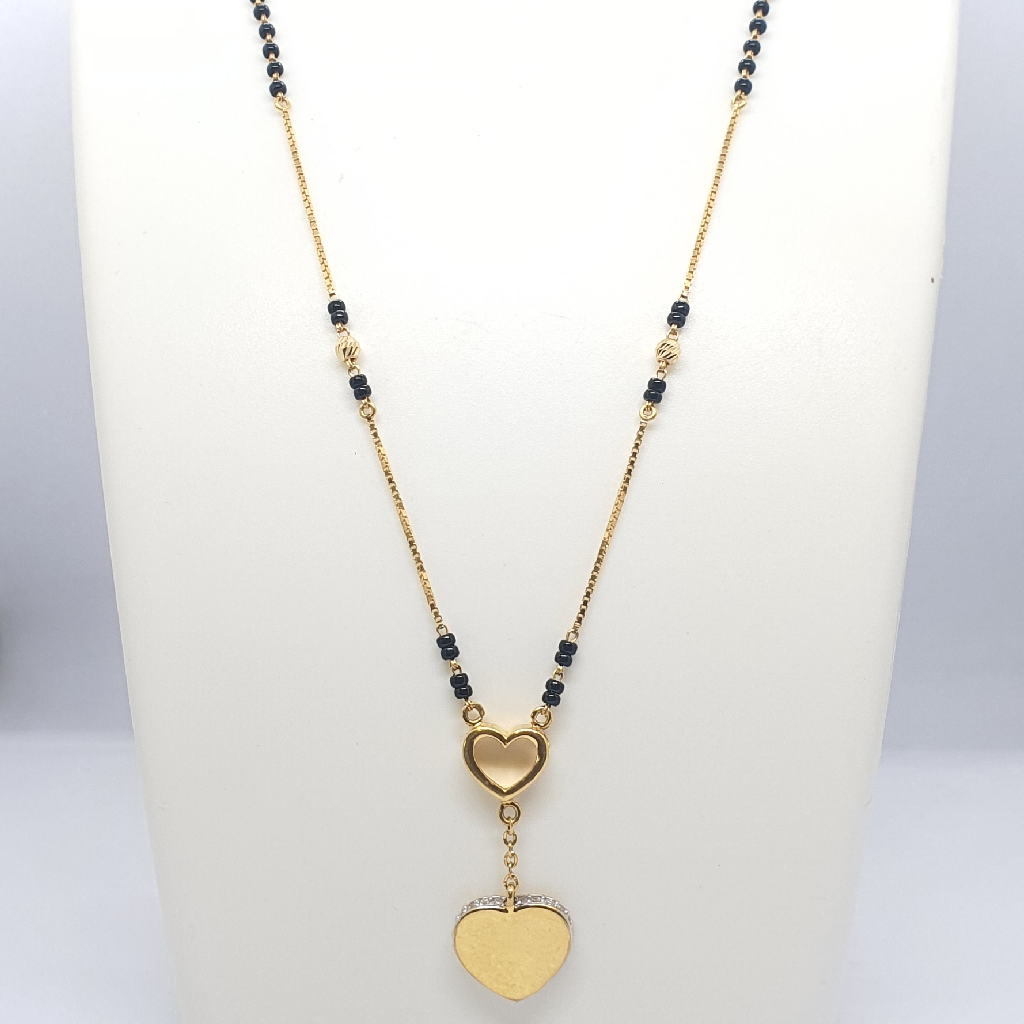22.k 91.6  Heart Shape Design Mangalsutra
