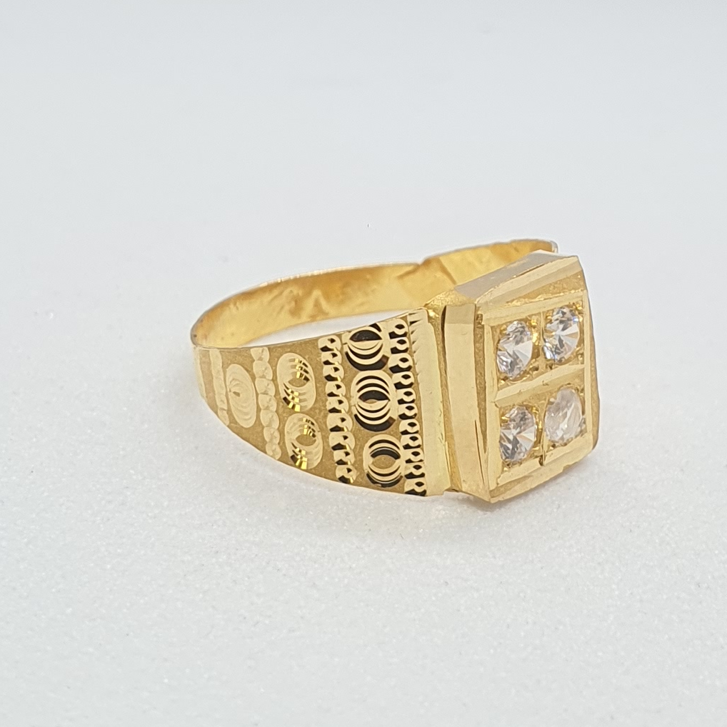 Gold 20k Diamond Baccha Ring - Image 2