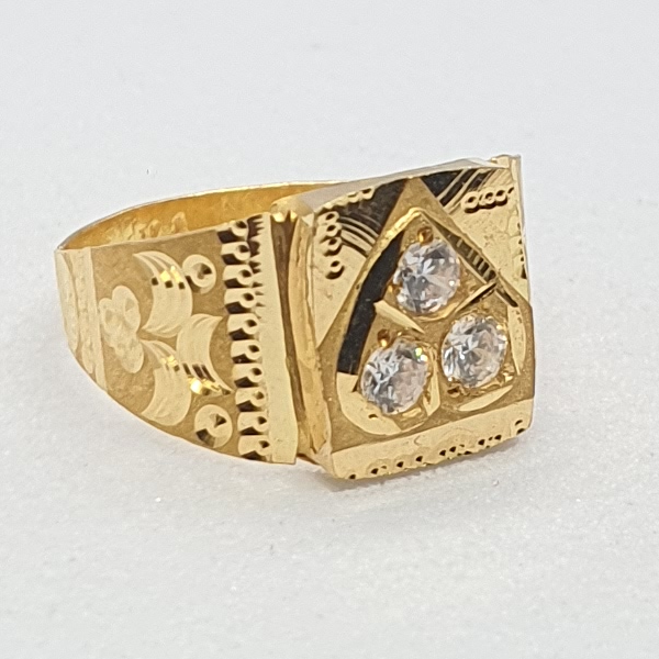 Gold 20k Diamond Baccha Ring - Image 2