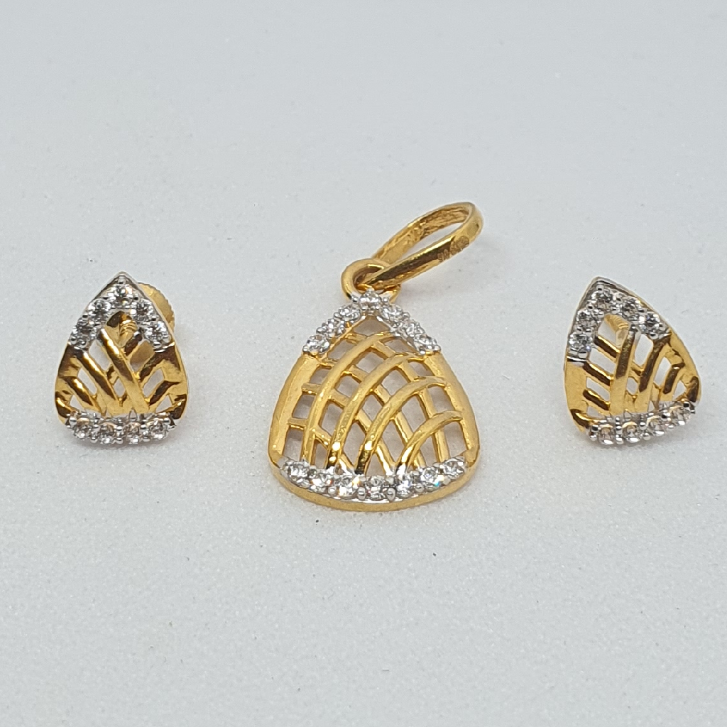 Gold 91.6 Pendant Set