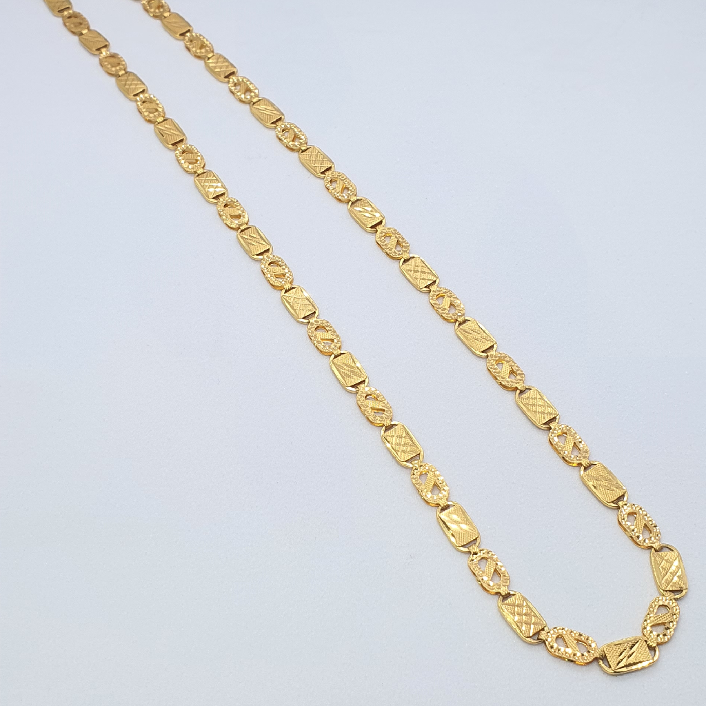Gold 91.6 Navabi Fancy Design Chain