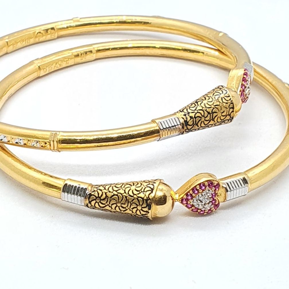 Gold 91.6 Fancy Kadli - Image 2