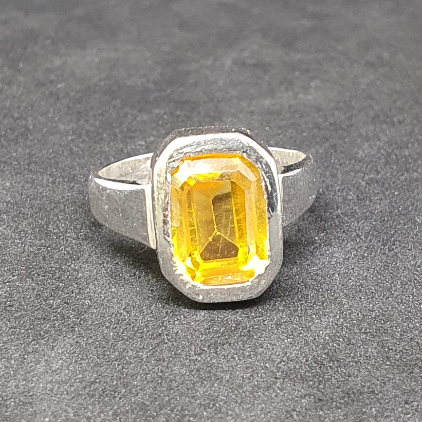 Silver Guru Stone Ladies Ring