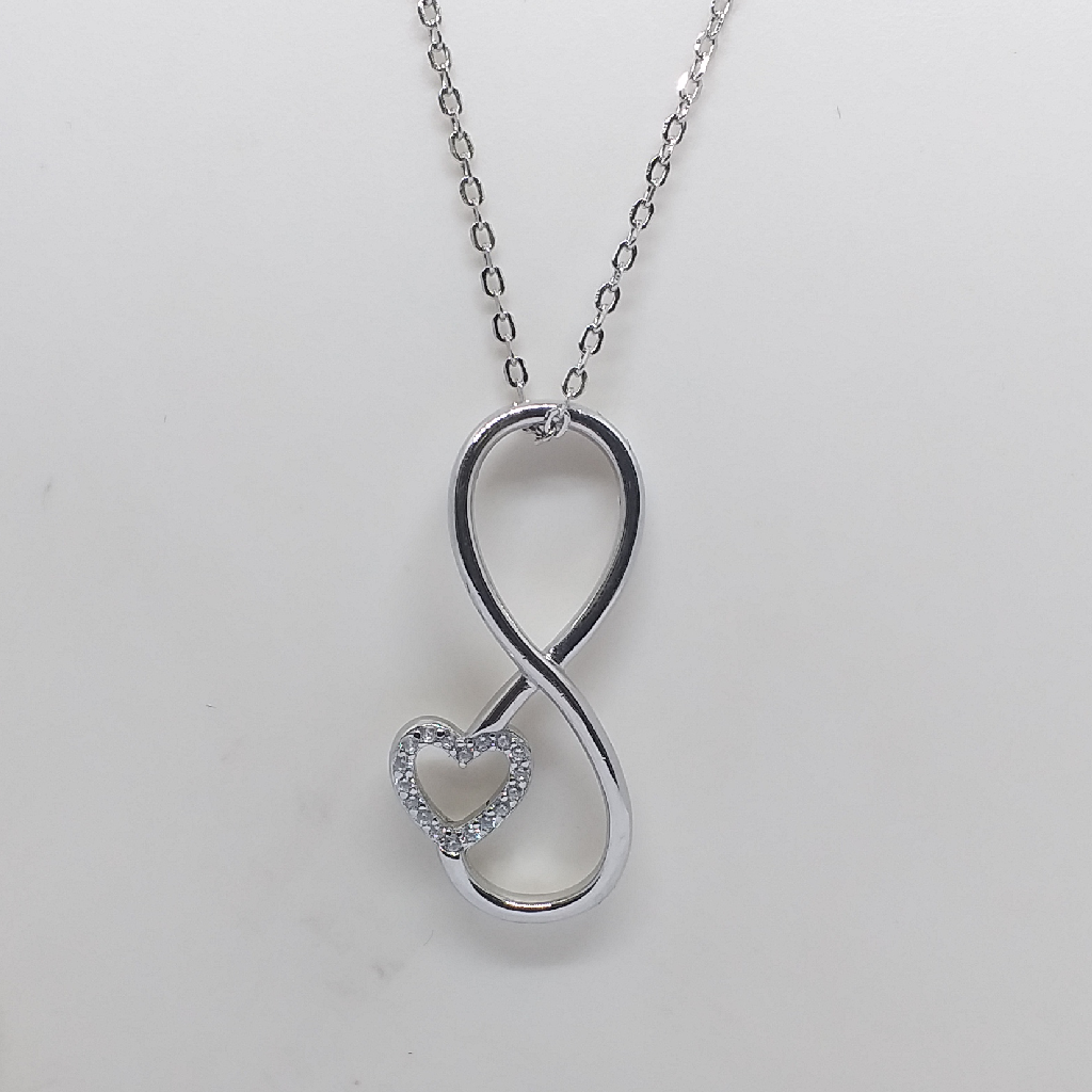 Silver 925 heart shape pendant chain - Image 2