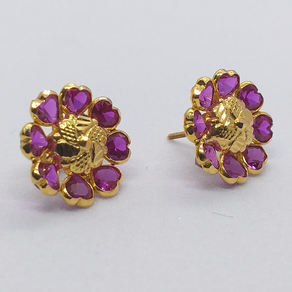18k Gold Ladies Fancy Earrings
