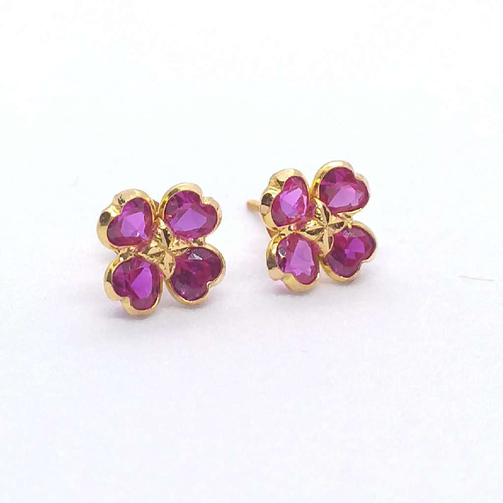 18k Gold Stone earrings