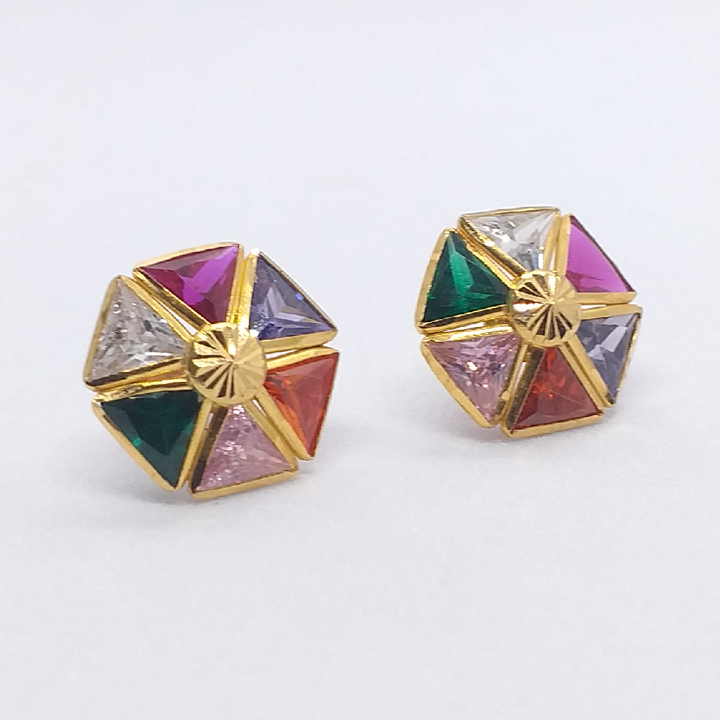 18k Gold Diamond Fancy Earrings