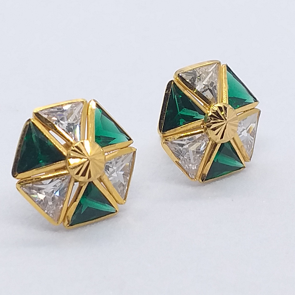 18k Gold Stone Ladies Earrings