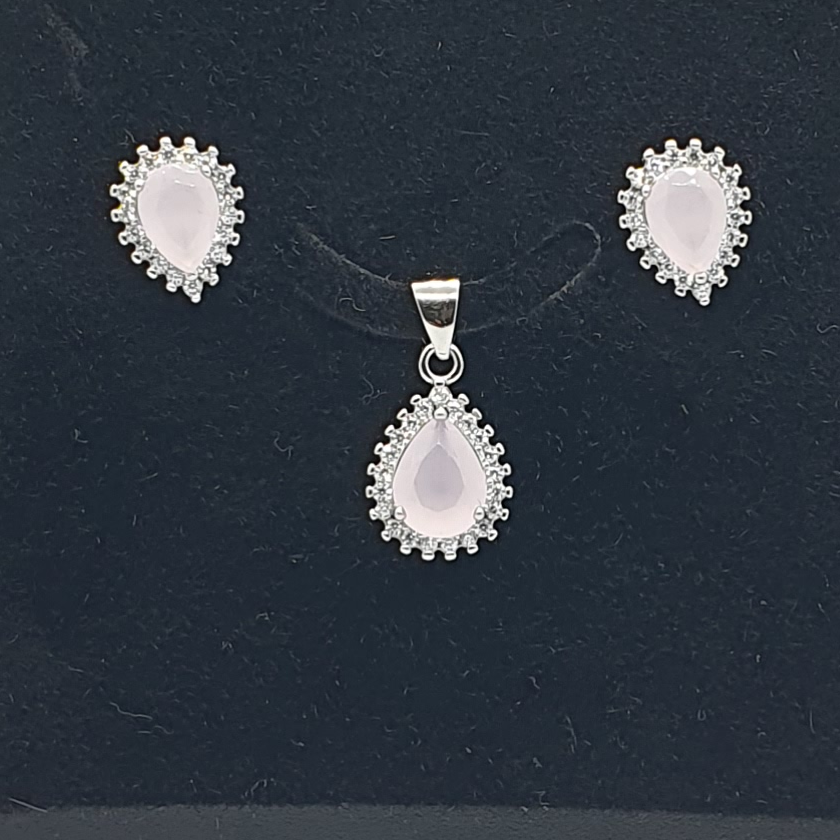 Silver 92.5 Fancy Pendant Set