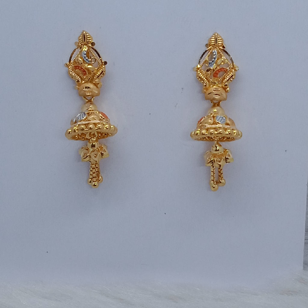 22k Gold Ladies Earrings