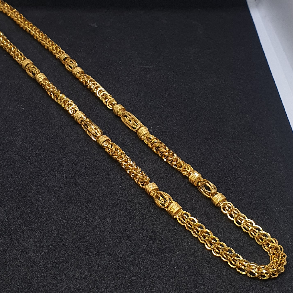 Gold 91.6 Indo Design Gents Chain - Image 2