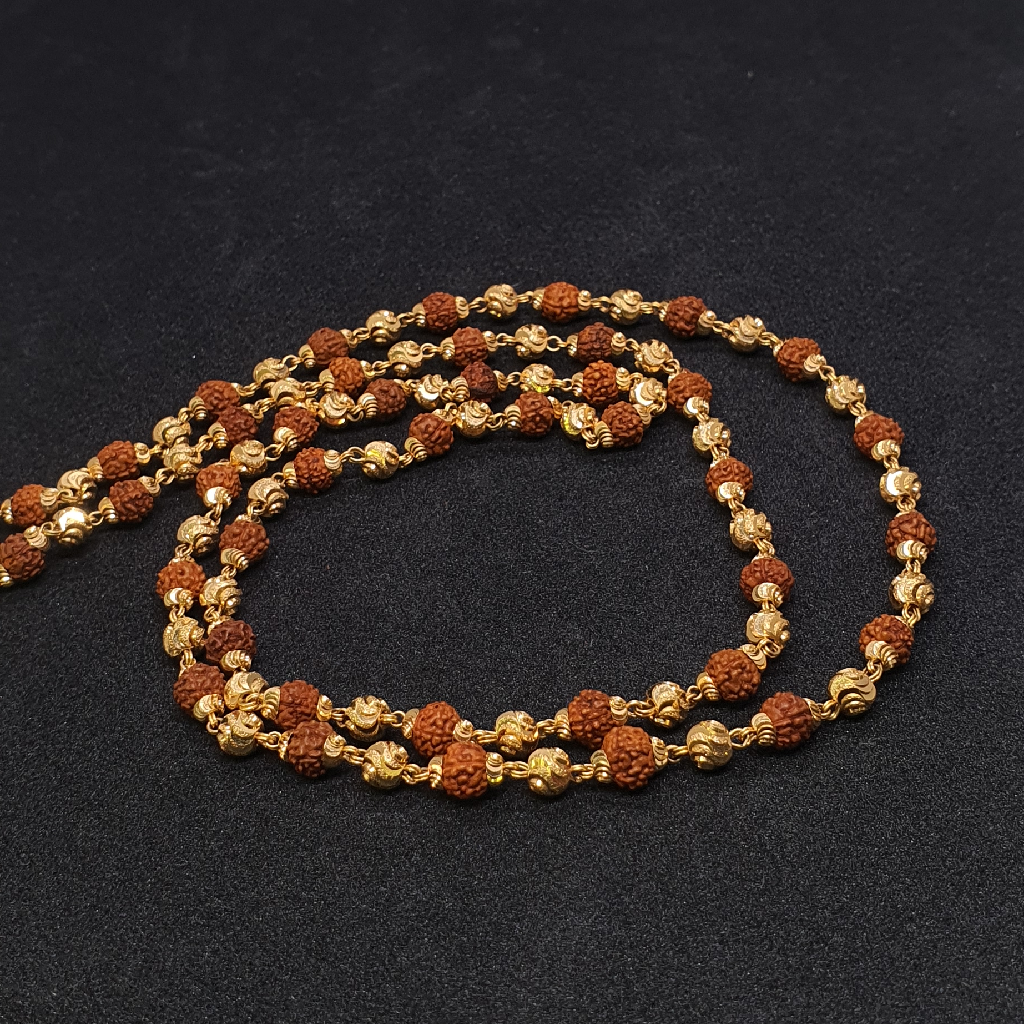 Gold 91.6 Rudraksh Mala - Image 3