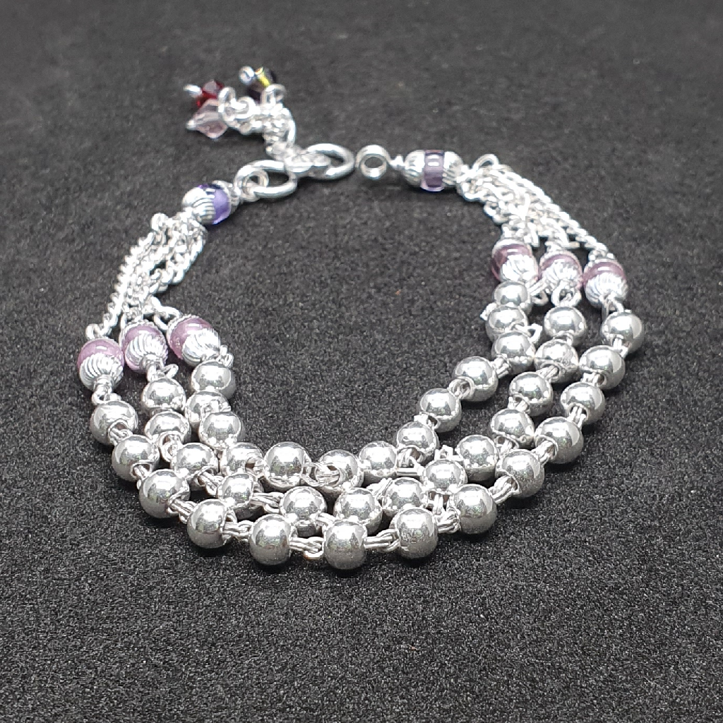 Silver Triple Line Fancy Lucky
