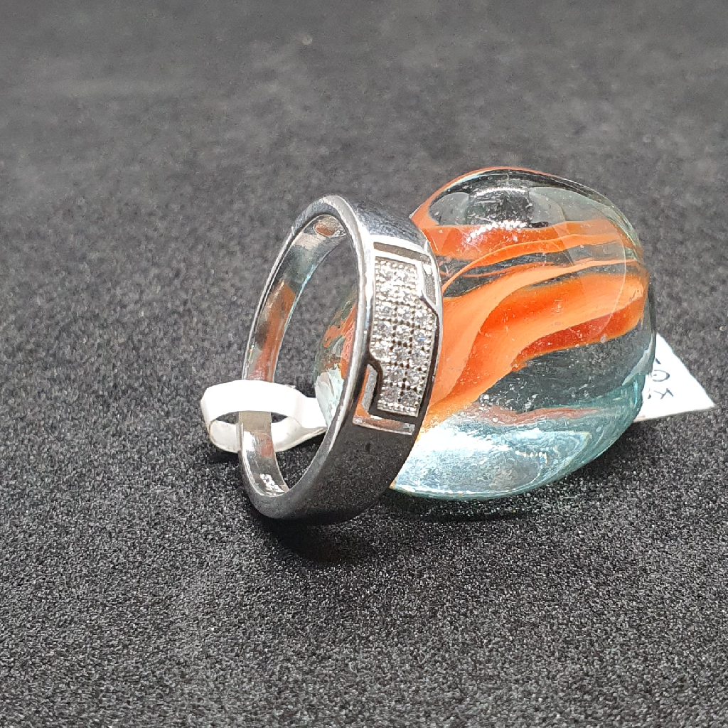 Silver 92.5 Simple Gents Ring - Image 2