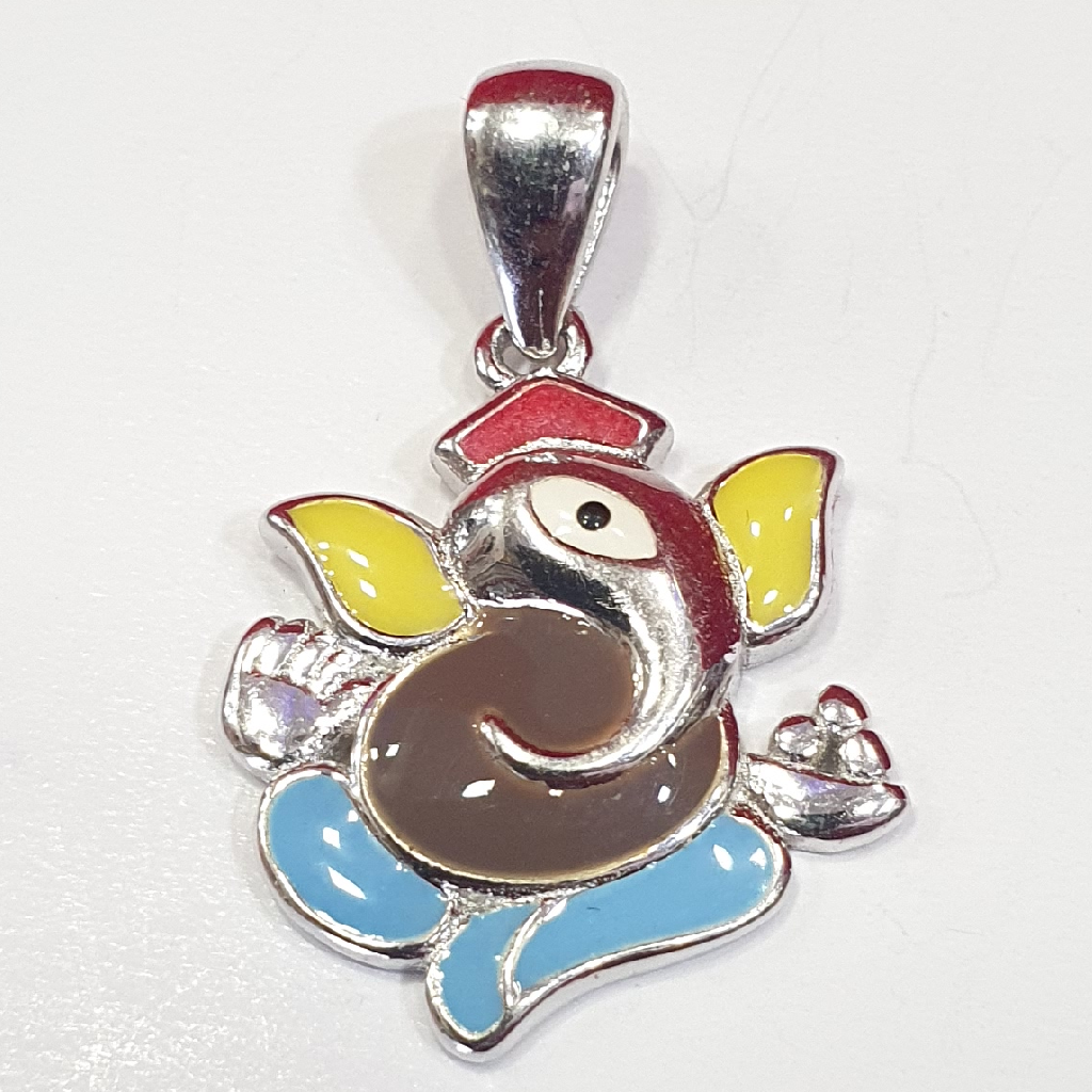 Silver 92.5 Ganpati Pendants - Image 2