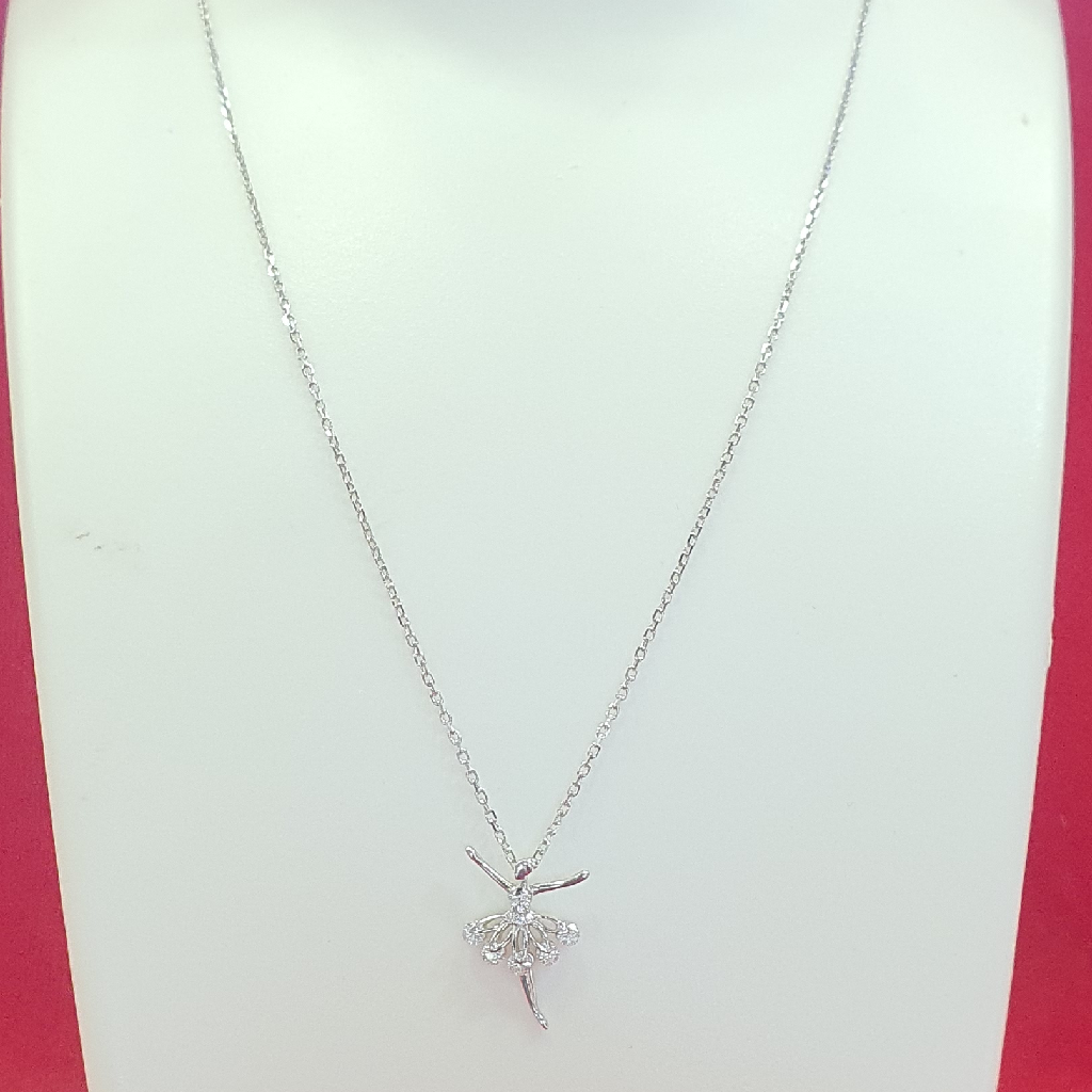 Silver 925 ladies fancy chain pendant