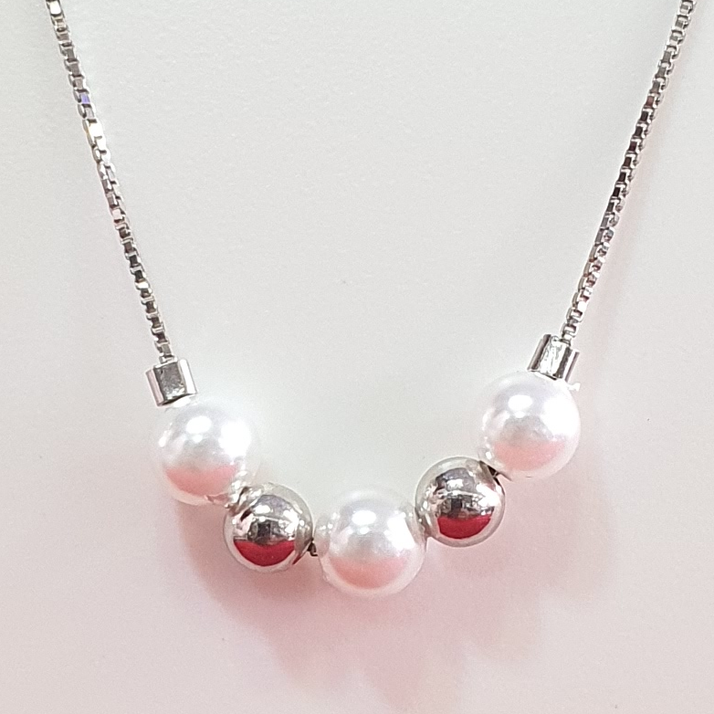 Silver 925 moti chain pendant - Image 3